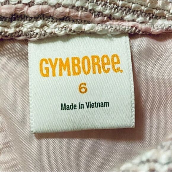 Gymboree mod retro pink white flowy A line dress - Picture 4 of 9